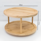 Two Tier Wooden Turntable